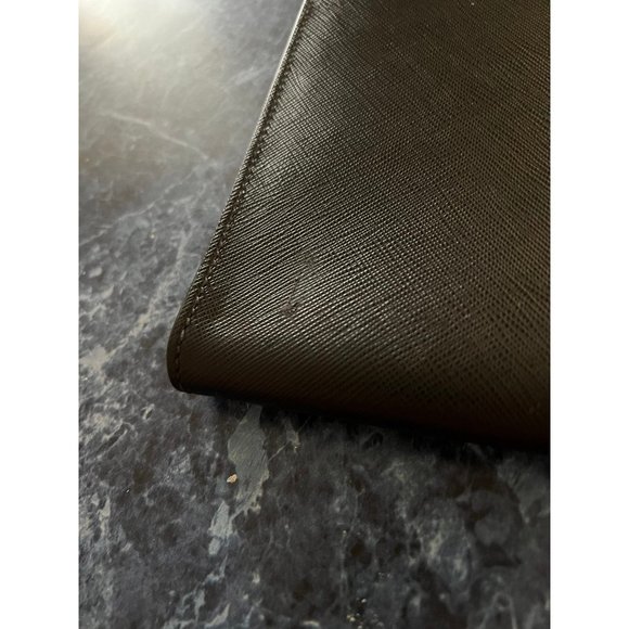 Prada Saffiano Logo Leather Document Briefcase Black $1,720 - Picture 5 of 9